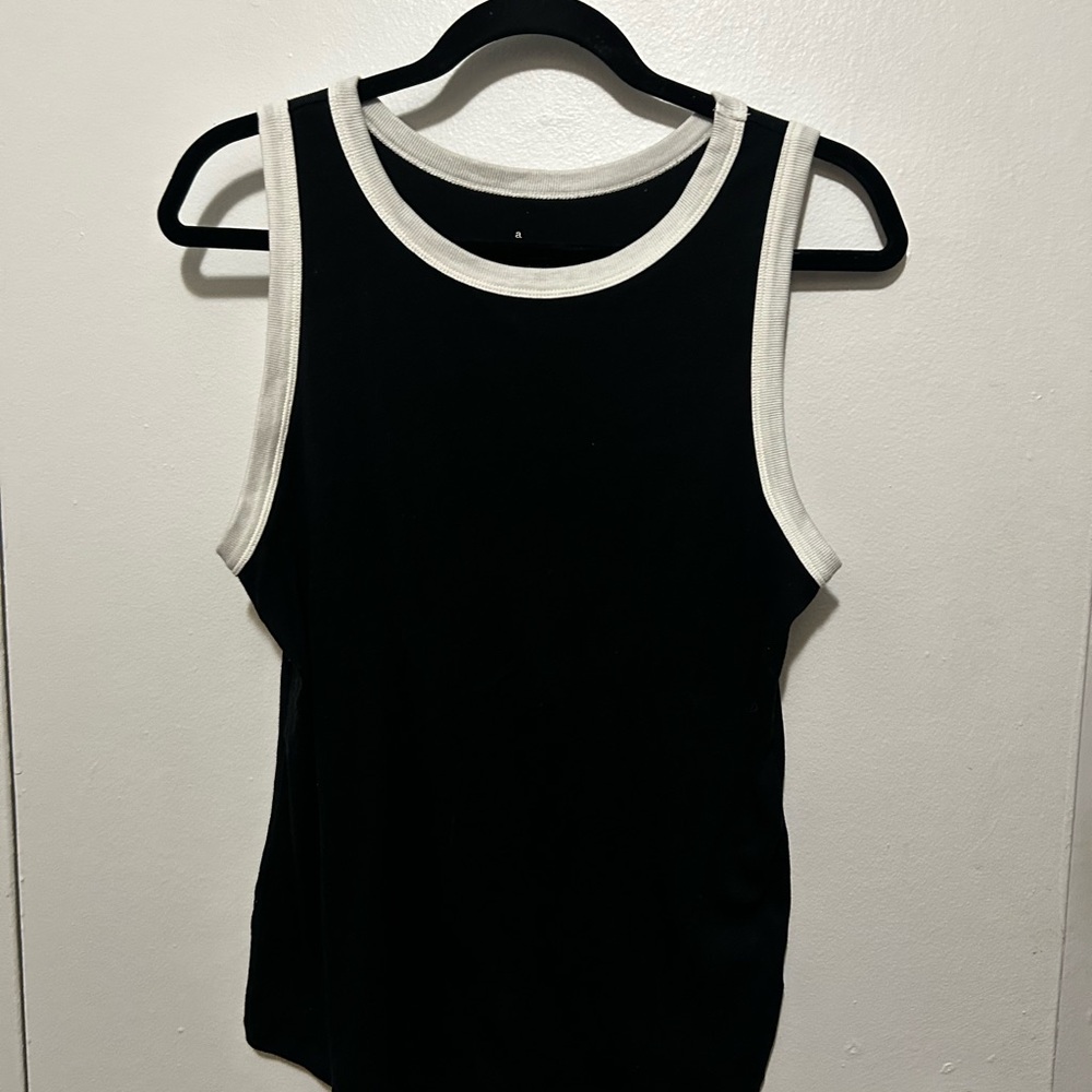Black and White Women's Tank Top